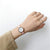 Retro Brown Wristwatches Vintage Leather Bracelet Woman Watch - Pink - 200363144