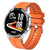 Full Circle Touch Screen Steel Band Men Smartwatch - Orange / SPAIN