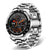 Full Circle Touch Screen Steel Band Men Smartwatch - Silver S / China