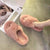 Furry Slippers Cute Plush Fox Hair Fluffy Sandals - Birmon
