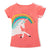 Girls Unicorn T-shirt Children