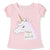 Girls Unicorn T-shirt Children - 4 / 5
