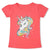 Girls Unicorn T-shirt Children - 6 / 4T