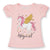 Girls Unicorn T-shirt Children - 8 / 5