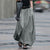 High Waist Solid Cotton Linen Beach Maxi Long Skirts - Birmon