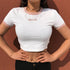Embroidery Women Casual Summer Crop Tops