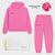 Hoodies Track Pants Joggers Women Tracksuits - Flamingo Pink / L