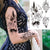 Large Dreamcatcher Owl Flower Moon Feather DIY Waterproof Temporary Tattoo For Men & Women - Birmon