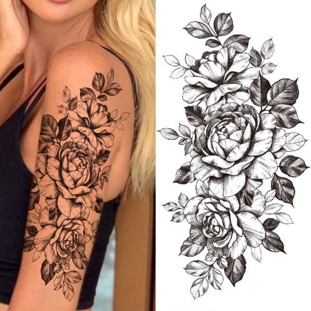 30+ Beautiful Flower Tattoo Ideas : Stunning Flower Tattoo I Take You |  Wedding Readings | Wedding Ideas | Wedding Dresses | Wedding Theme