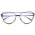 LeonLion Brand Designer Cateye Sunglasses for women - Black-T - 33902