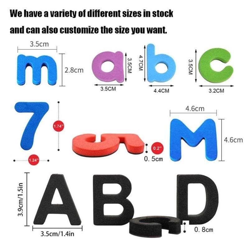 Bulk Magnetic Foam Alphabet Sets - Uppercase, 54 Pieces