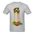 Melted Rubik Cube T-Shirt Rainbow Abstraction Cotton T-Shirt - Birmon