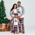 Merry Christmas Plaid Reindeer Family Matching Pajamas