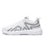 Mesh Light Breathable Sport Running Jogging Shoes Soft Sole With Shock Absorption Men Sneakers - White Gray / 45