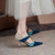 Mixed Colors Shoes Woman Suede Leather Pointed Toe High Heels Pumps
