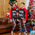 Mosaic Family Matching Reindeer Merry Christmas Pajamas