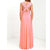 Multiway Wrap Convertible Boho Maxi Bandage Long Dress - Pink / L