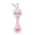 Musical Flashing Baby Rattles Infant Hand Bells - Pink