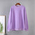 New Autumn & Winter Warm Casual Two Pieces Fleece Tops and Pants - Purple Tops / L
