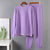 New Autumn & Winter Warm Casual Two Pieces Fleece Tops and Pants - Purple Sets / L