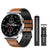 New Bluetooth Call Smart Watch - brown leather bd / China