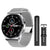 New Bluetooth Call Smart Watch - Silver steel bd / China