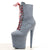 New Design Extreme High Heel dancing ankle boots - Gray / 12