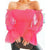 New Sexy Off Shoulder Blouse - Pink / L
