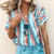 New Vogue Women’s Colorized Striped Blouse - M
