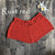 New Women Hot Summer Knit Crochet Shorts - Rusty Red / L