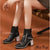 Newest Genuine Leather High Heels Boots - blackD / 5