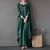 Plus Size Loose long vintage Maxi Dresses - Birmon