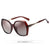 Polarized Gradient UV400 Lens Luxury Sunglasses for Women - package C / maroon / China