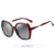 Polarized Gradient UV400 Lens Luxury Sunglasses for Women - red grey / black grey / China