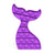 Rainbow Fidget Reliever Stress Toy - Q - Purple