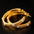 Rhinestone Modish Women’s Earrings - Clear / Gold-color