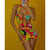 Sexy Abstract Geometric Printed Wrap Mini Dress