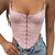 Sexy Strap Corset Camisoles - Pink / L