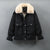 Short Cotton Liner Parka Coat - black / L