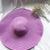 Summer Beach Oversized Brim Summer Straw Hat - Purple / 56-58cm