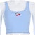 Summer Casual Women’s Cherry Embroidery Tank Tops