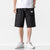 Summer Men Cotton Cargo Shorts - Black / XXXL