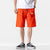 Summer Men Cotton Cargo Shorts - Orange / L