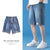 Summer New Men Designers Jeans Short - Blue(202) / M
