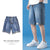 Summer New Men Designers Jeans Short - Blue(202) / XXXL