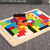 Tangram Math Colorful Wooden 3D Puzzle - 3d puzzle