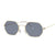 Trendy square Designer Metal Mirror Sunglasses with Ocean Lens Oculos De Sol Feminino  - Birmon