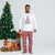 Winter Family Look White Party Pajama Sets