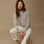 Woman Winter Cashmere Sweaters - gray / L