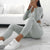 Women Autumn Knitted Tracksuits - L